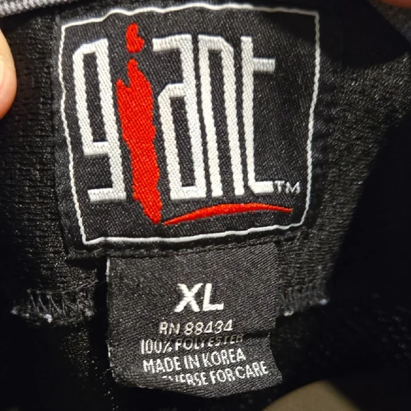 Giant Tag Black XL Metallica 1996 Hockey Jersey with Push Head Flaming Skull - Picture 2 of 8